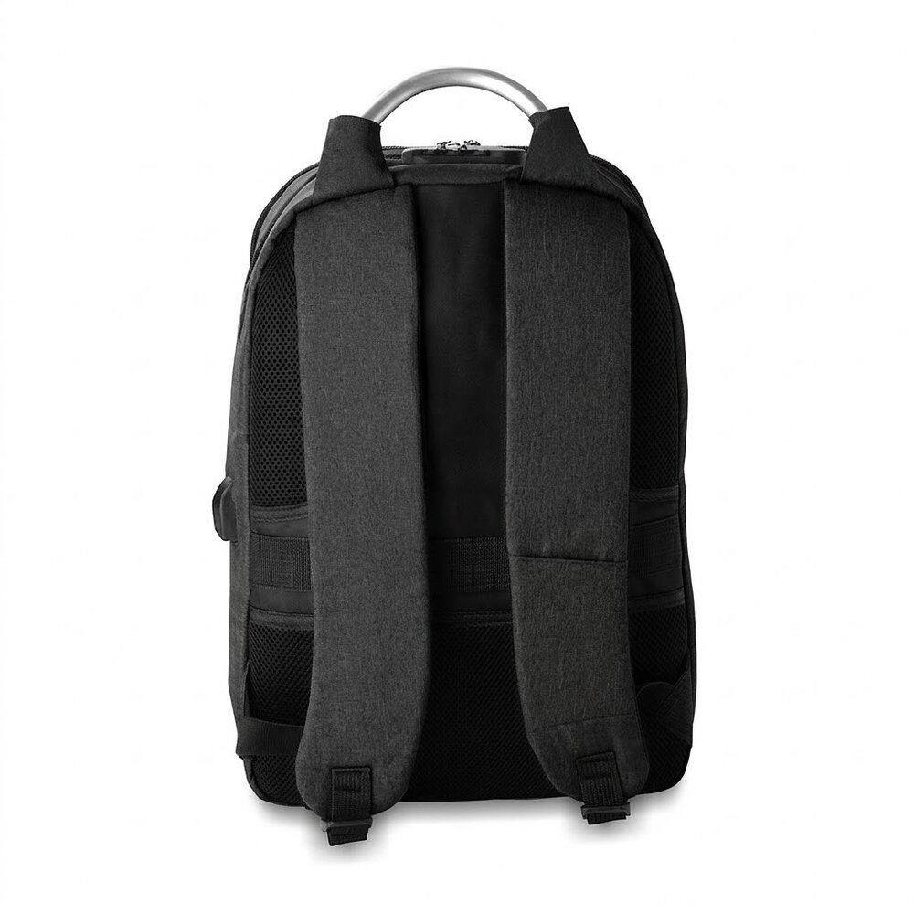 Mochila Notebook 15.6” Saída USB Cadeado Engate para Mala Preta
