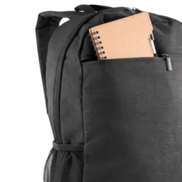 Mochila 16L com Bolso Frontal e Laterais para Laptop 15,6” Preta