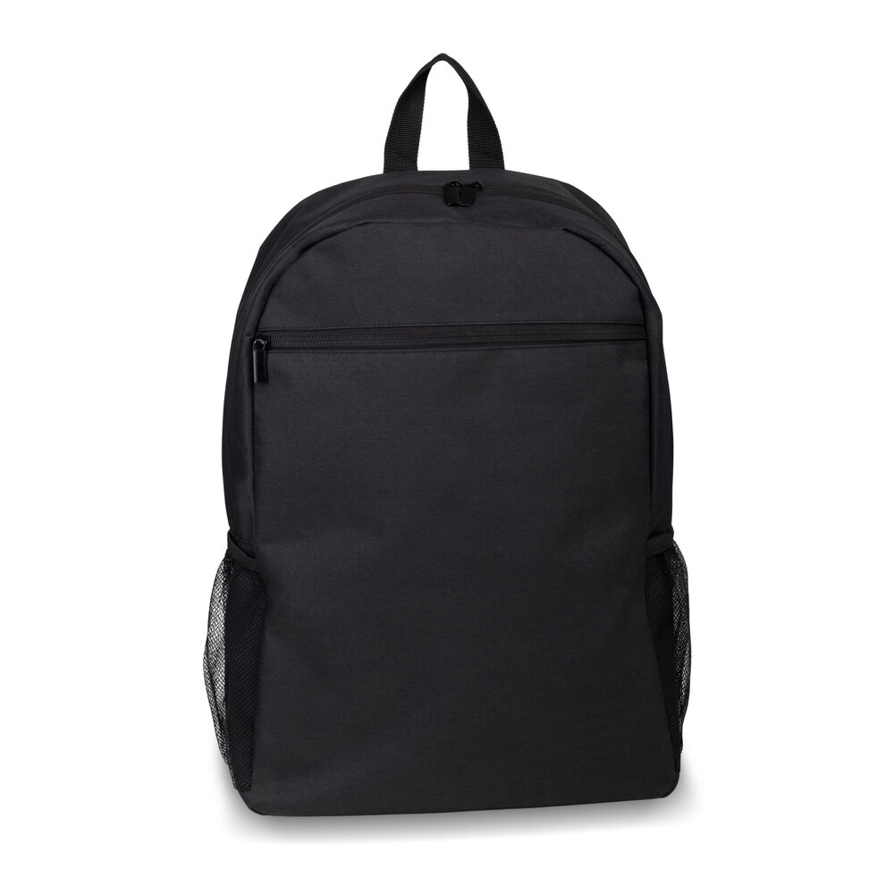 Mochila 16L com Bolso Frontal e Laterais para Laptop 15,6” Preta