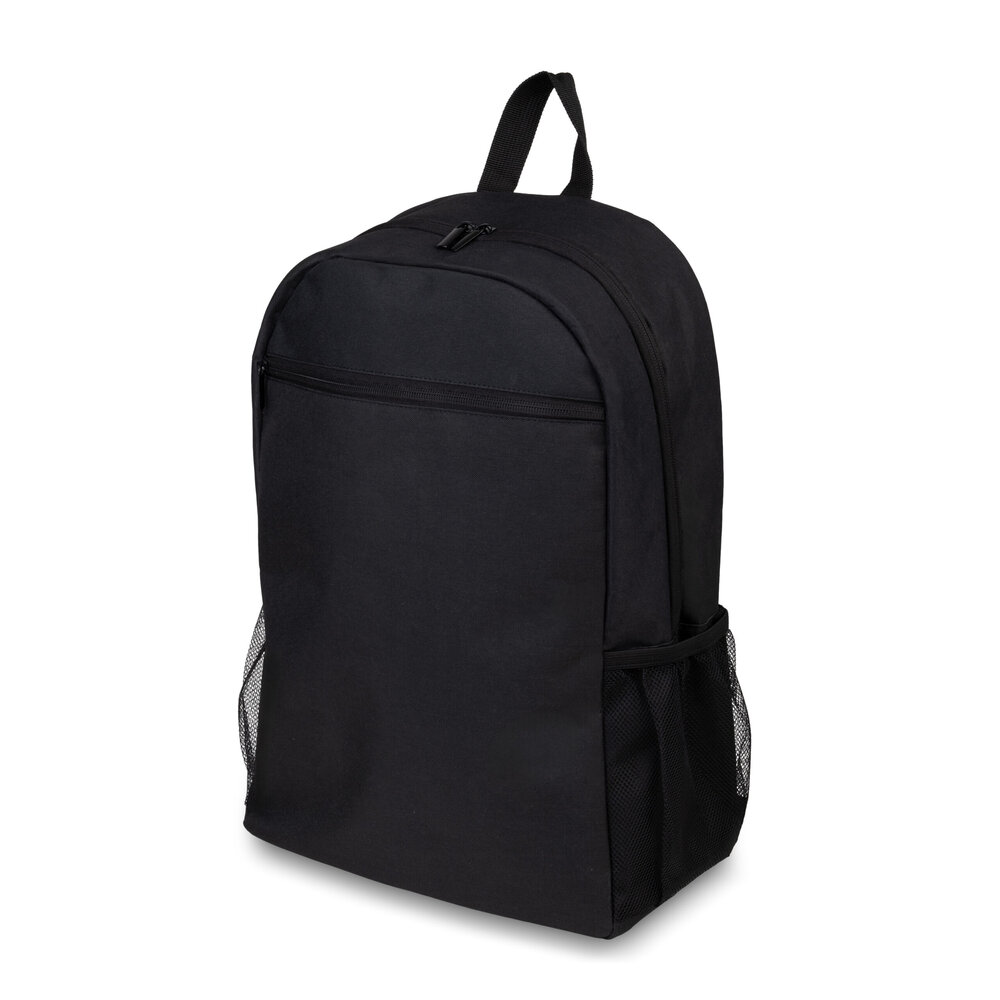 Mochila 16L com Bolso Frontal e Laterais para Laptop 15,6” Preta