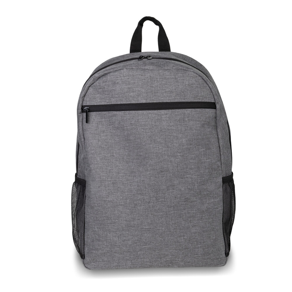 Mochila 16L com Bolso Frontal e Laterais para Laptop 15,6” Cinza