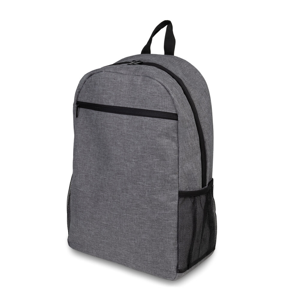Mochila 16L com Bolso Frontal e Laterais para Laptop 15,6” Cinza