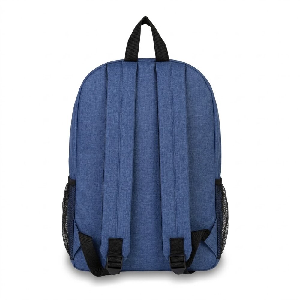 Mochila 16L com Bolso Frontal e Laterais para Laptop 15,6” Azul