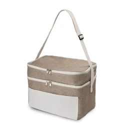 Bolsa Térmica 14L 2 Compartimentos Alça de Ombro Cooler Sustentável
