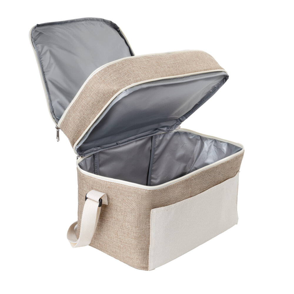 Bolsa Térmica 14L 2 Compartimentos Alça de Ombro Cooler Sustentável