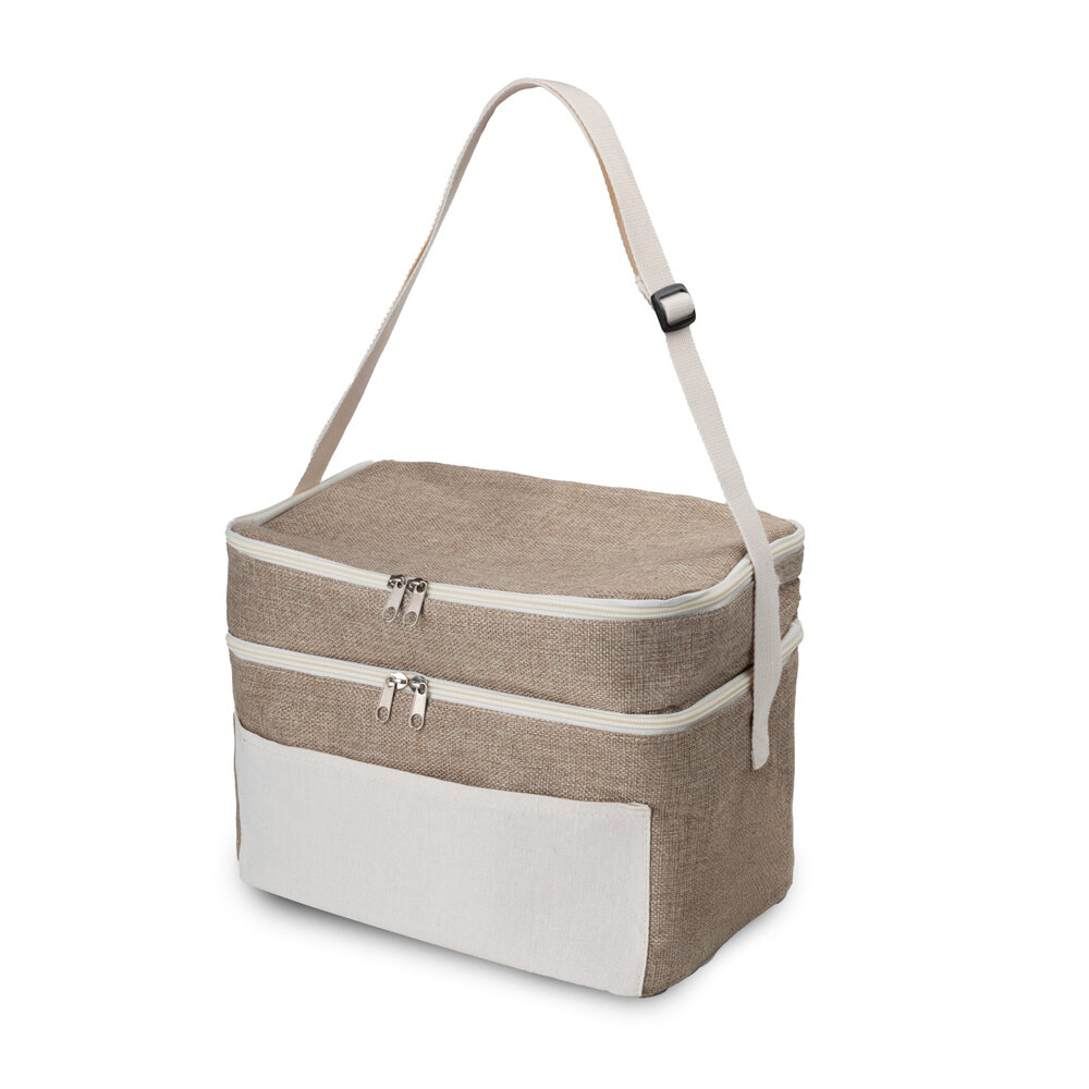 Bolsa Térmica 14L 2 Compartimentos Alça de Ombro Cooler Sustentável