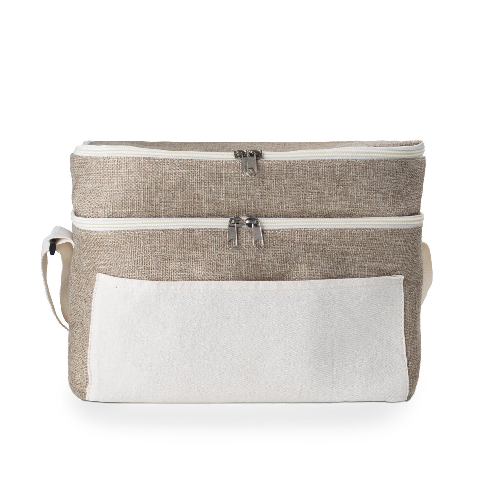 Bolsa Térmica 14L 2 Compartimentos Alça de Ombro Cooler Sustentável