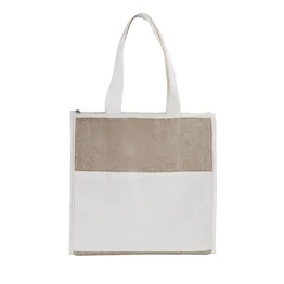 Bolsa Térmica 18L Interior em Alumínio Juta Sintética Grande Espaçosa
