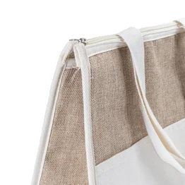 Bolsa Térmica 18L Interior em Alumínio Juta Sintética Grande Espaçosa