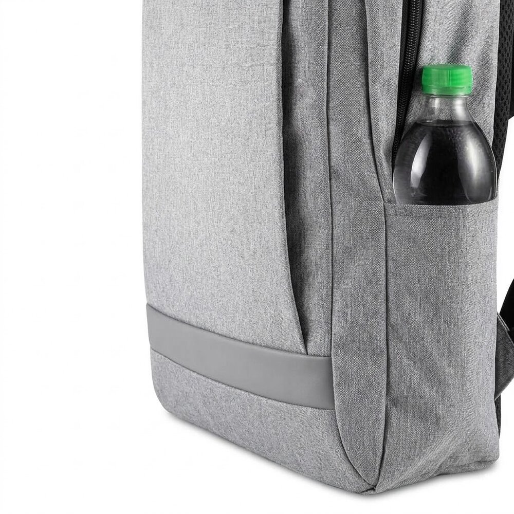 Mochila para Notebook 15.6” Poliéster 300D 13,5L Diversos Bolsos Cinza