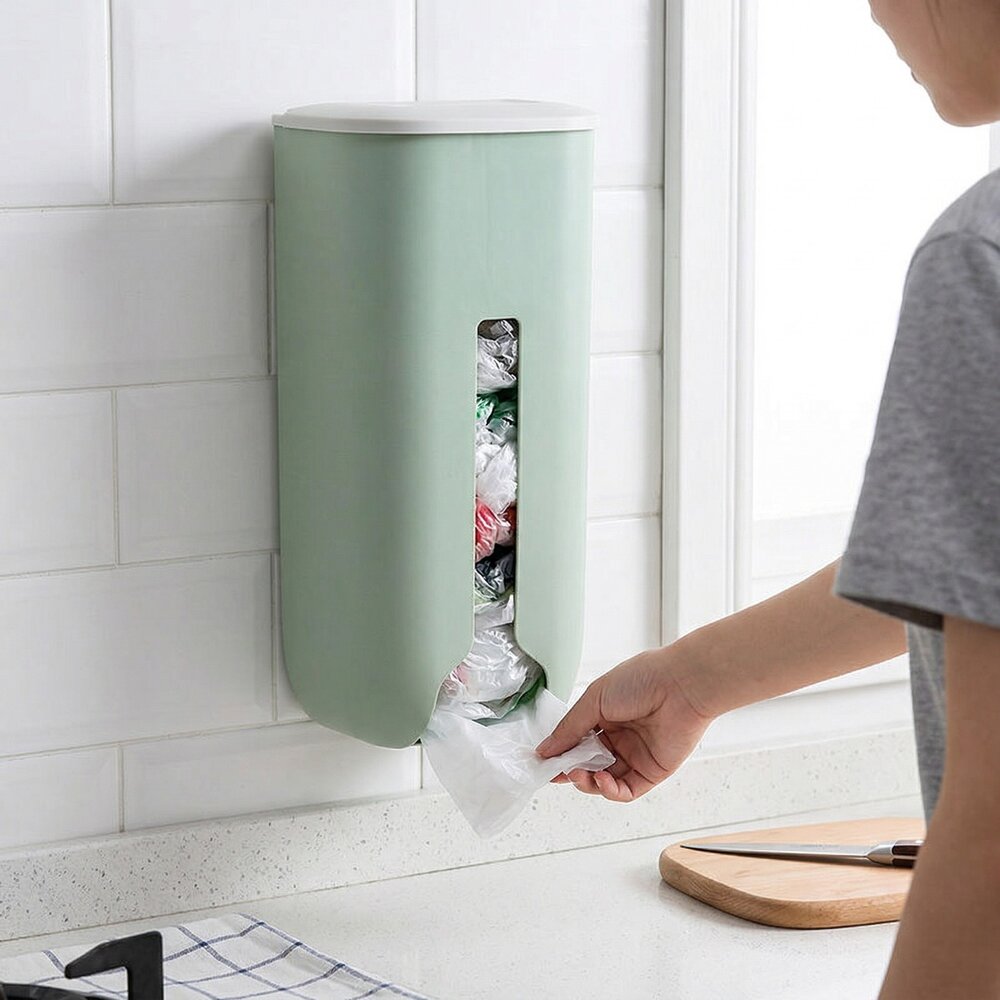 Puxa Saco Organizador de Sacolas Plástico 2L Verde