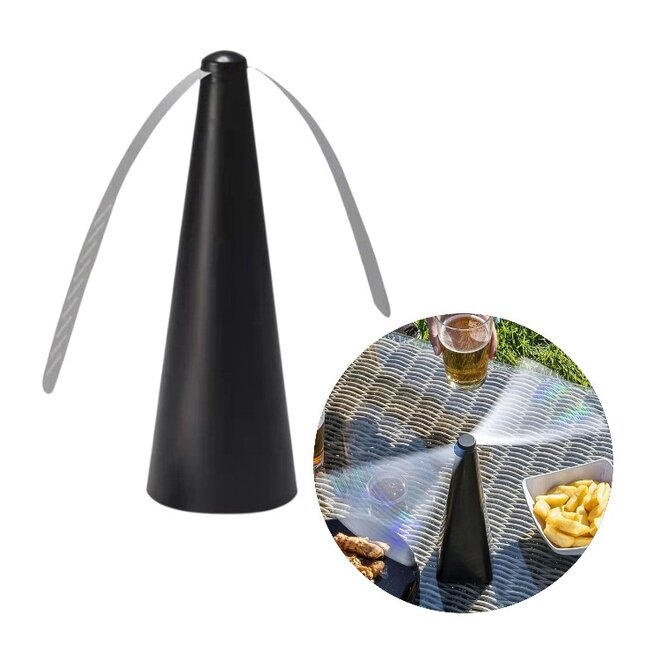 Ventilador Repelente de Moscas Portátil de Mesa com Bateria