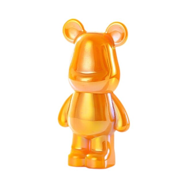 Porta Palitos de Dente Paliteiro em Forma de Urso Dourado