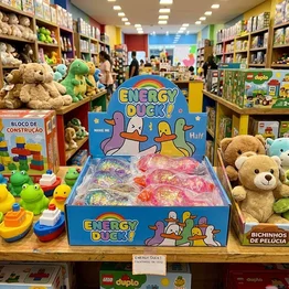 Kit Patinho de Apertar com Glitter Antiestresse 12 Peças