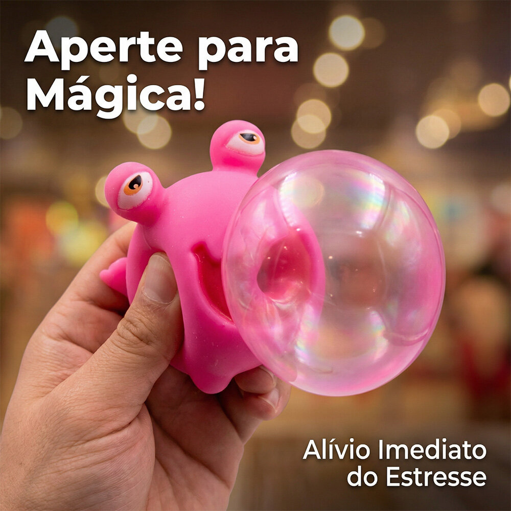 Kit Monstrinhos de Apertar 12 Unidades Brinquedo Antiestresse