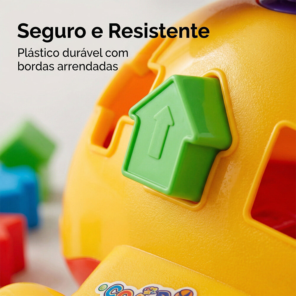 Avião de Encaixe Educativo Desenvolvimento Cognitivo 18M+