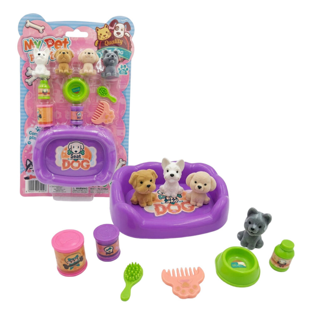 Kit Petshop Infantil Banho Pet com 11 Peças Brinquedo