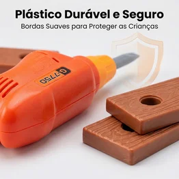 Kit Ferramentas Infantil com Parafusadeira e Parafusos 6+
