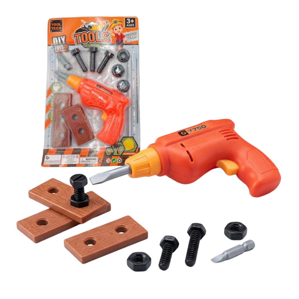 Kit Ferramentas Infantil com Parafusadeira e Parafusos 6+