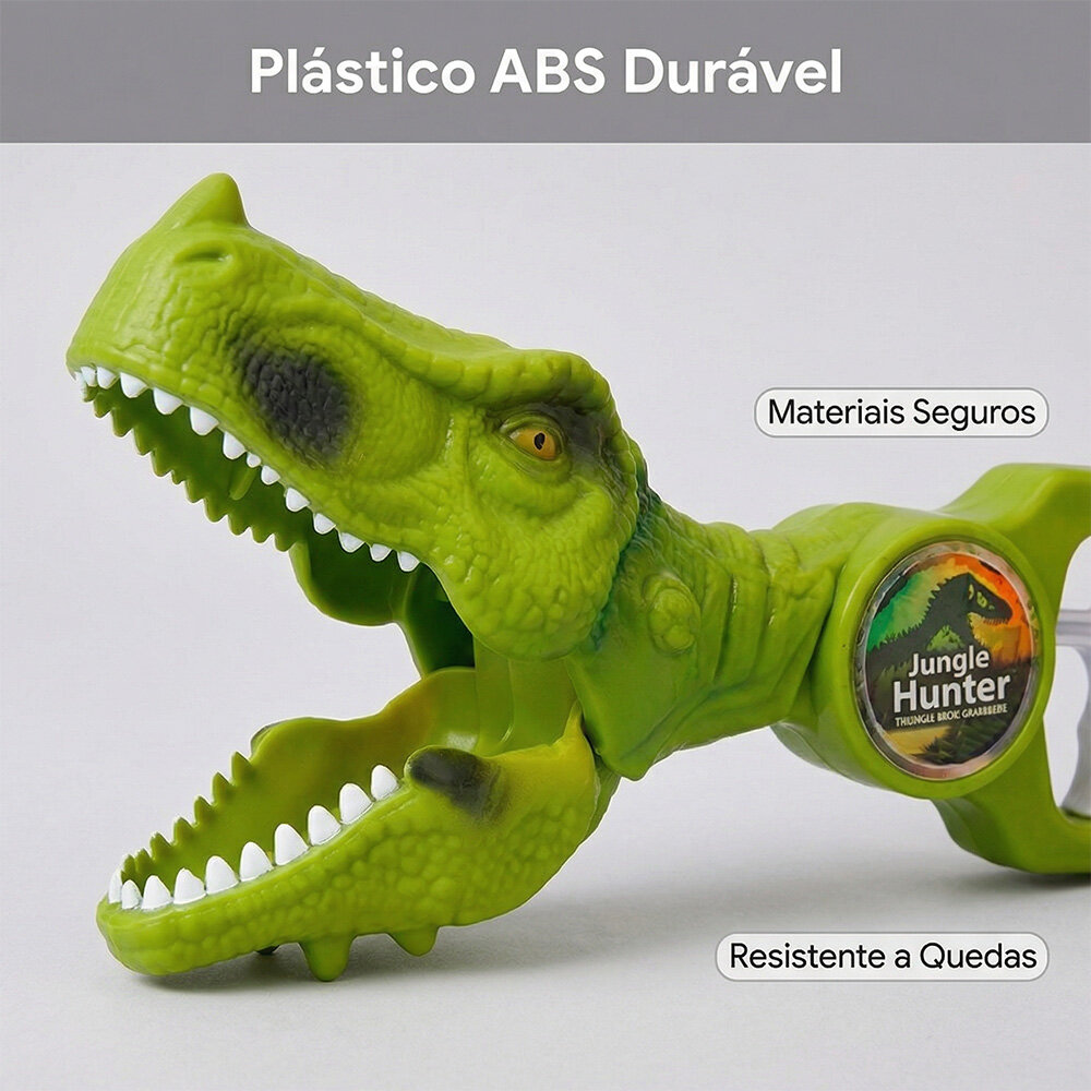 Mão Mecânica Dinossauro T-Rex que Morde Brinquedo Infantil 3+