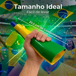 Corneta Folia Copa do Mundo Brasil Torcedor