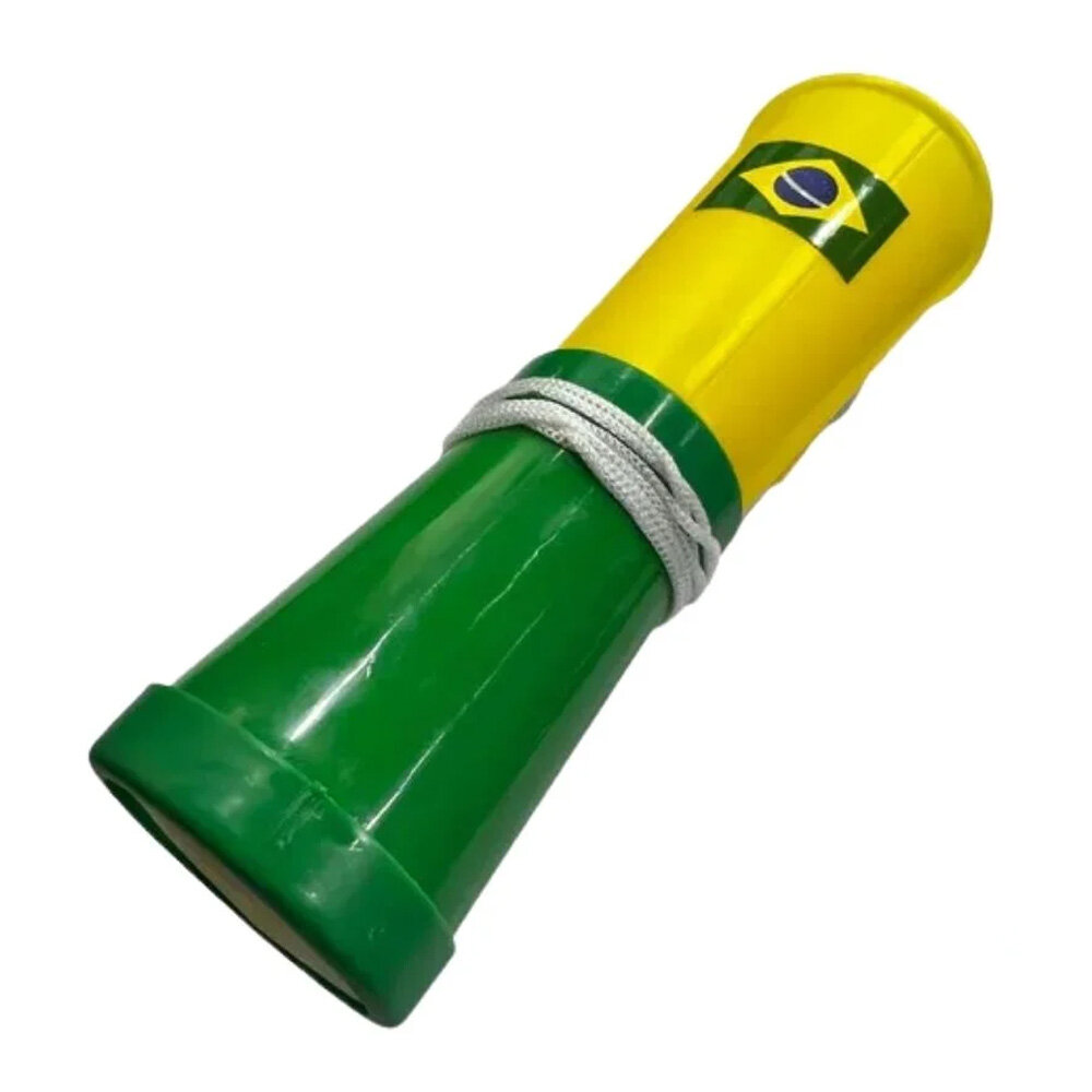Corneta Brasil Verde e Amarelo para Torcedor Futebol