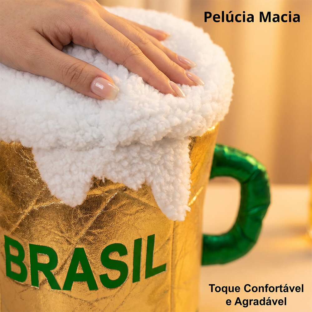 Cartola de Torcedor Chopp Brasil Verde e Dourado Copa do Mundo