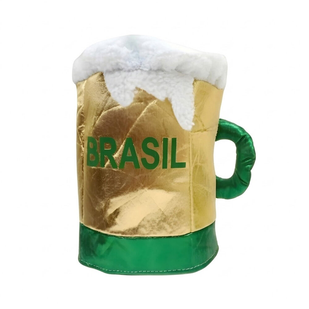 Cartola de Torcedor Chopp Brasil Verde e Dourado Copa do Mundo