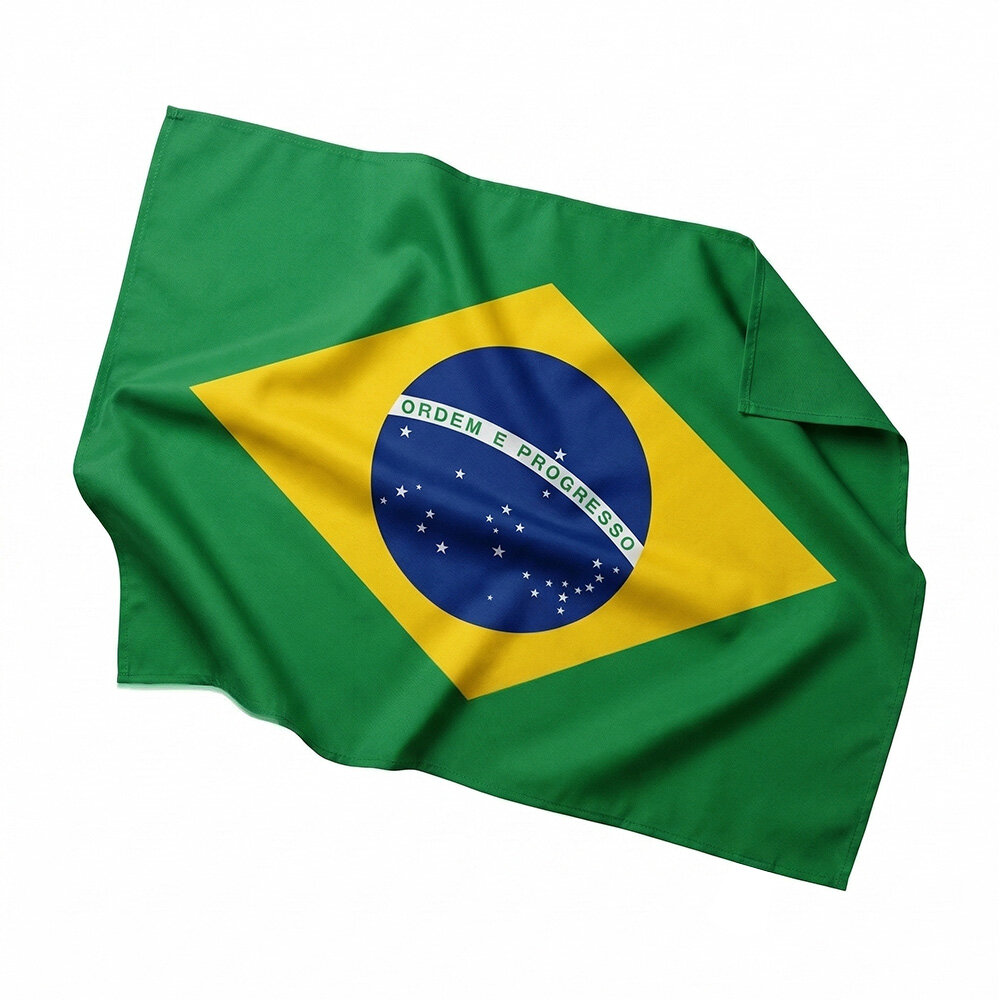 Bandeira do Brasil em Tecido 45x70cm Copa do Mundo Futebol