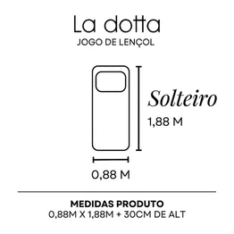 Jogo de Lençol 2 Peças Solteiro 100% Algodão Alta Qualidade Mel - La Dotta