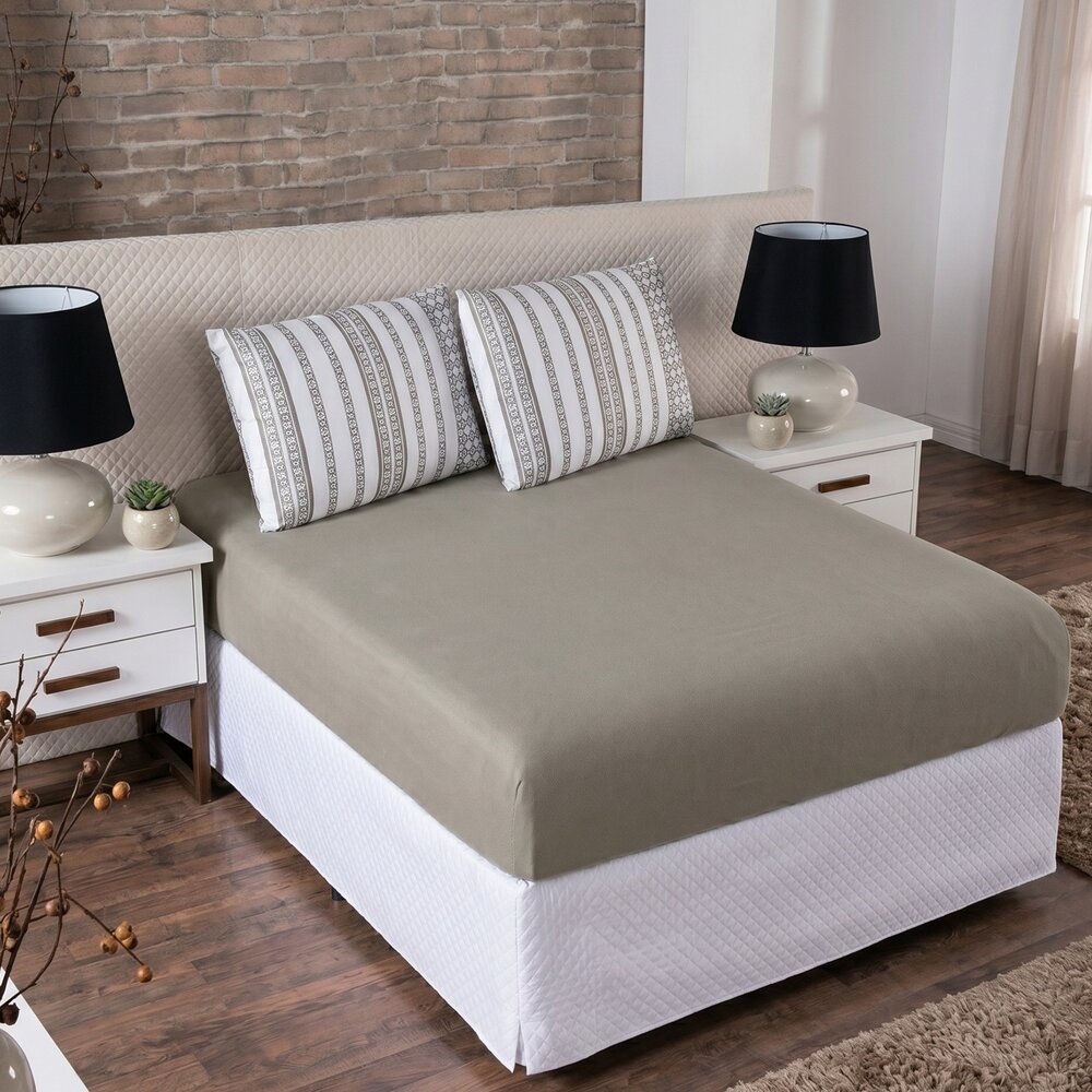 Jogo de Lençol 3 Peças Queen 100% Algodão Alta Qualidade Marroquino - La Dotta