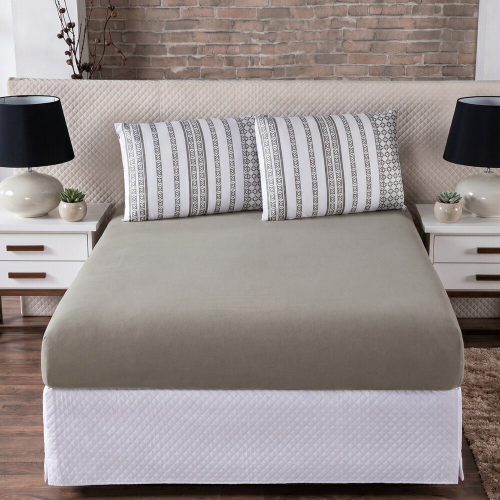 Jogo de Lençol 3 Peças Queen 100% Algodão Alta Qualidade Marroquino - La Dotta