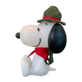 Luminária 3D Snoopy Escoteiro Luz Difusa Decoração Criativa