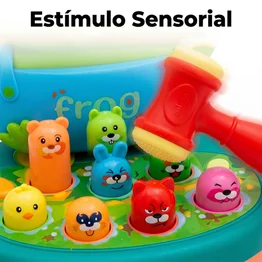 Jogo Bate Toupeira Infantil Sapo Brinquedo