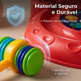 Jogo Bate Toupeira Infantil Basquete Brinquedo