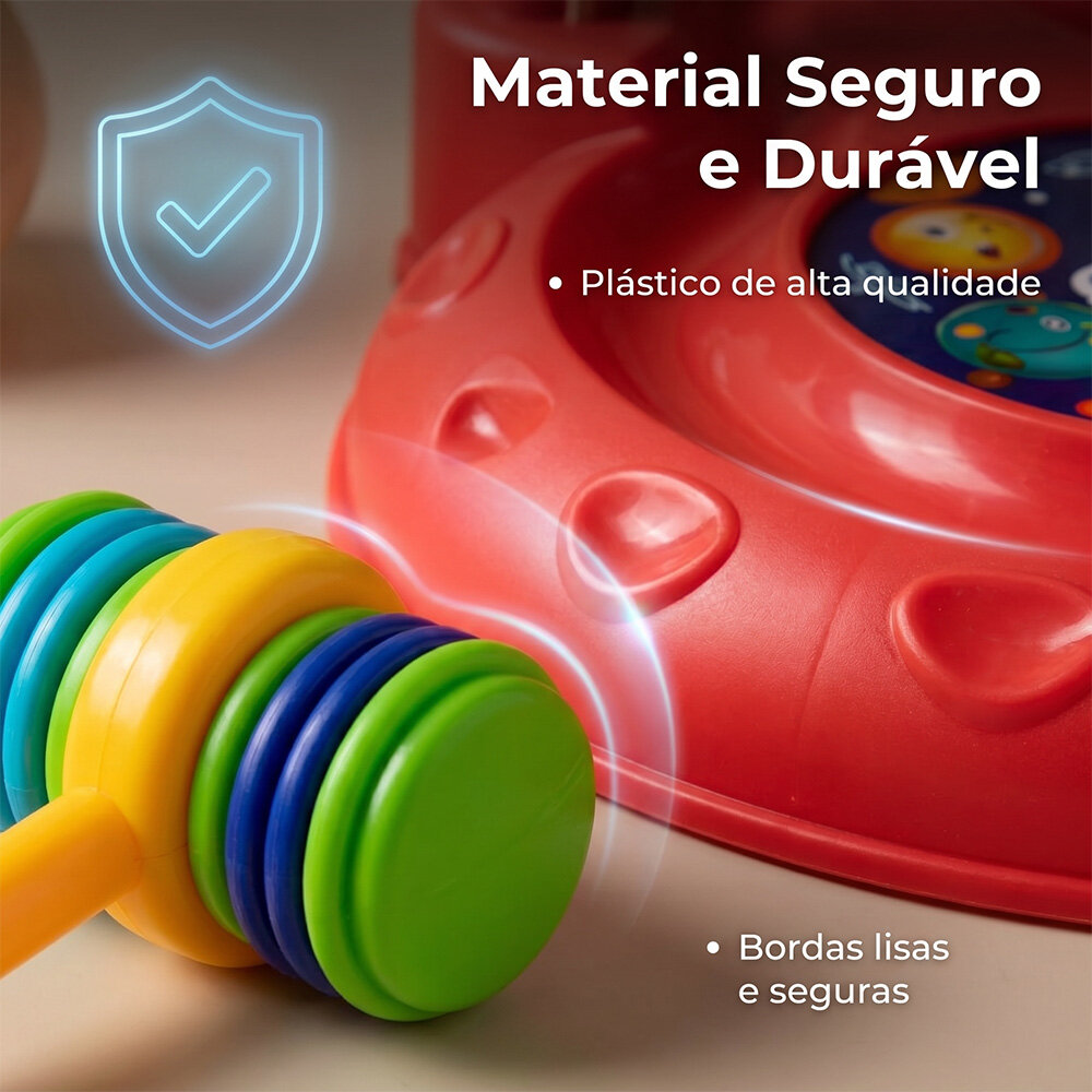 Jogo Bate Toupeira Infantil Basquete Brinquedo