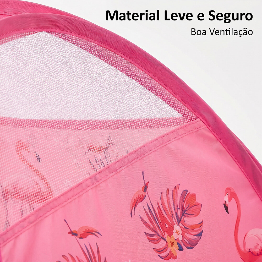 Barraca Tenda Infantil Flamingo em Nylon 85cm
