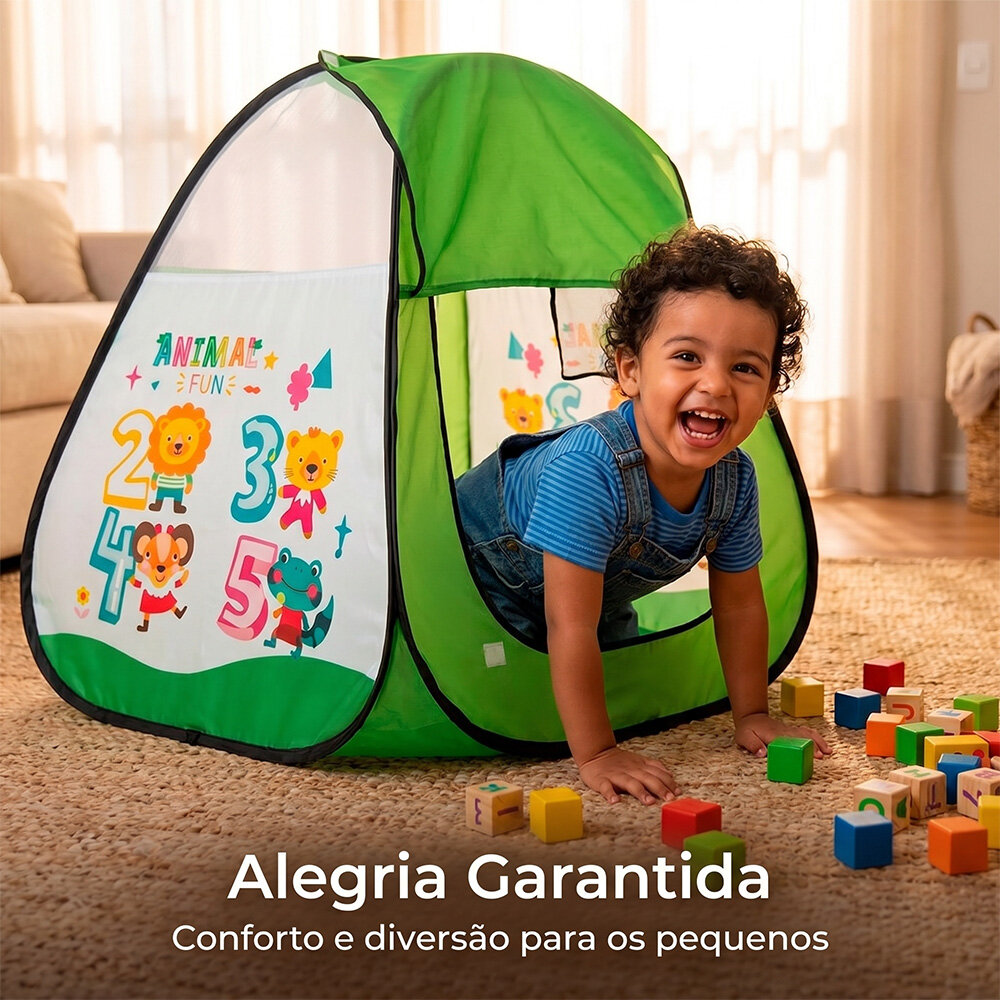 Barraca Tenda Infantil Números em Nylon 85cm