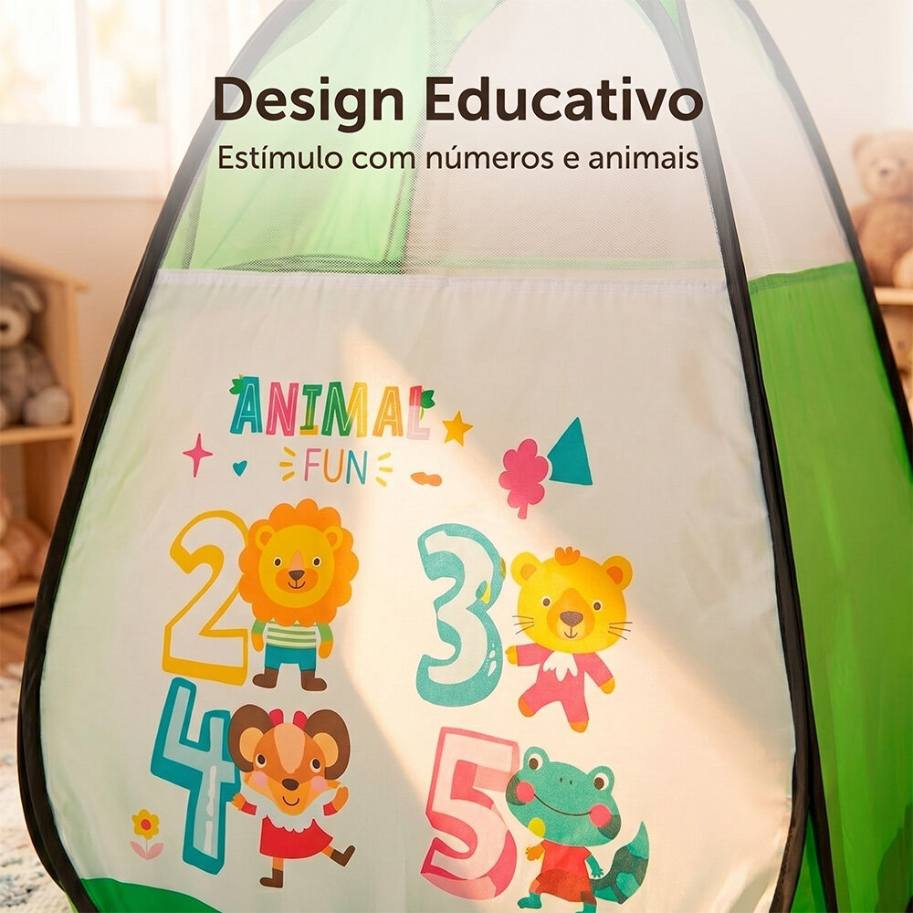 Barraca Tenda Infantil Números em Nylon 85cm
