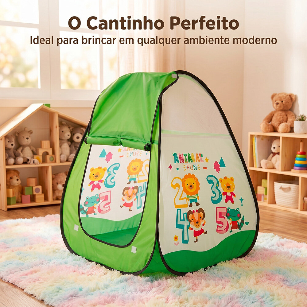 Barraca Tenda Infantil Números em Nylon 85cm