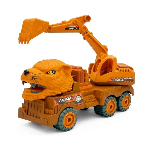 Escavadeira Tigre Brinquedo Infantil Construção