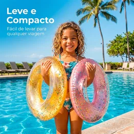 Boia Redonda Super Luxo Com Glitter 90cm