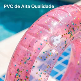 Boia Redonda Super Luxo Com Glitter 90cm