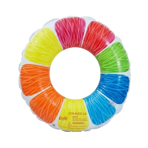 Boia Inflável Redonda 80cm Colorida Piscina PVC