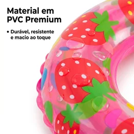 Boia Inflável Redonda 70cm com Laço Piscina PVC