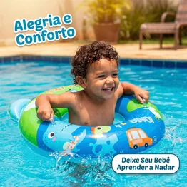 Boia Infantil Inflável 60cm Dinossauros Praia Piscina