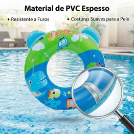 Boia Infantil Inflável 60cm Dinossauros Praia Piscina
