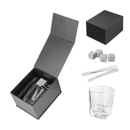 Kit Whisky Premium Copo Pedras de Granito e Pinça