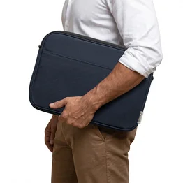 Porta Notebook 15,6" Acolchoado com Bolso Frontal Canvas
