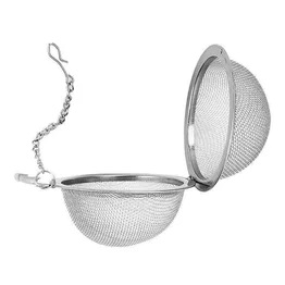 Infusor Filtro de Chá Globo 5cm Aço Inox Peneira